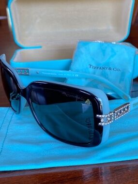 Tiffany & Company Crystal & Tiffany blue sunglasses
